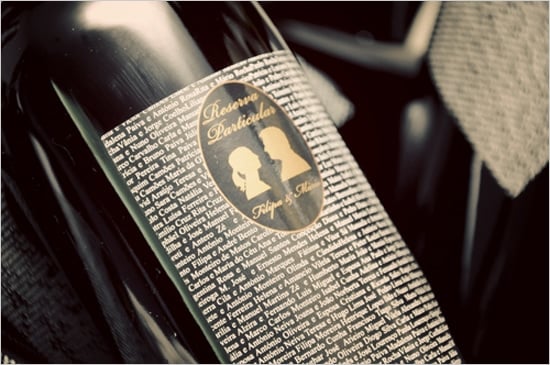 custom wedding wine label idea While browsing one of our favorite wedding