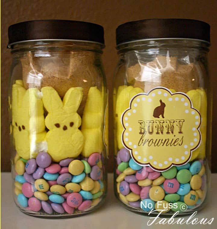 DIY Homemade Easter Favor - Bunny Brownies