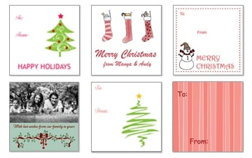 Gift Tag Stickers
