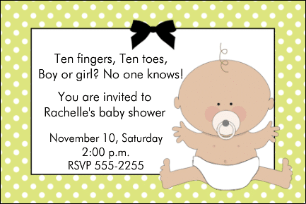 Baby Shower Customizable Invitation from Bottle Your Brand