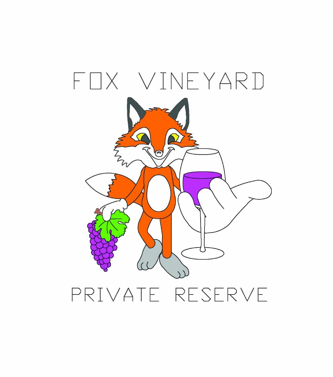 Fox Vineyard Wine Label from Bottle Your Brand