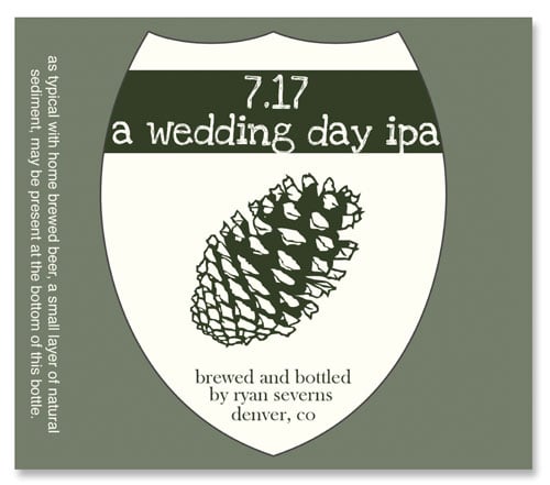 Beer Label Wedding Day IPA Number 15of 20 of our 20 Must See Beer Labels