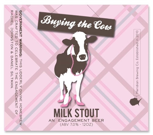 Beer Label Buying the Cow Number 13 of 20 of our 20 Must See Beer Labels