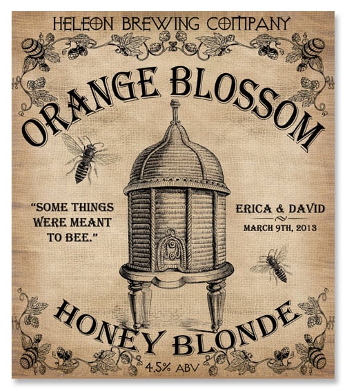 Beer Label Orange Blossom Honey Blonde Number 9 of 20 of our 20 Must See Beer Labels