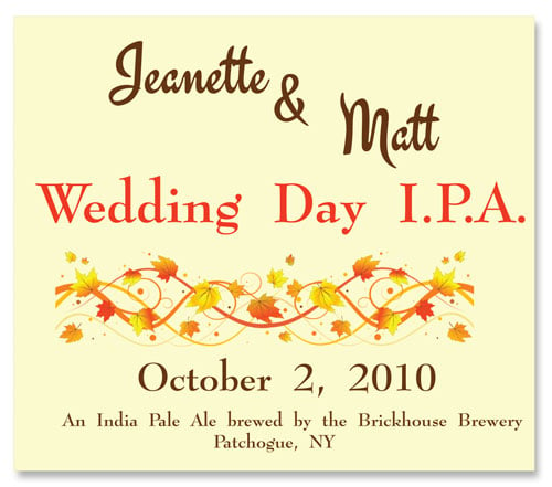 Beer Label India Pale Ale Number 19 of 20 of Our Must See Wedding Beer Labels