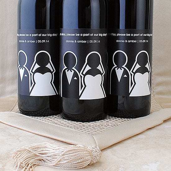 In May Will You Be a Part of our Big Day? Customize a wedding wine label to ask your friends to be in your wedding.