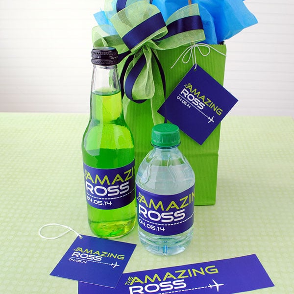 Bar Mitzvah party favors with a custom design.