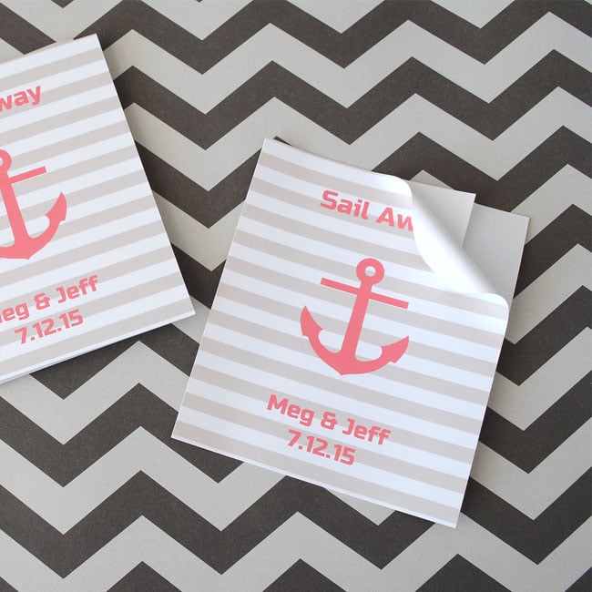 Every nautical theme sticker is self adhesive.