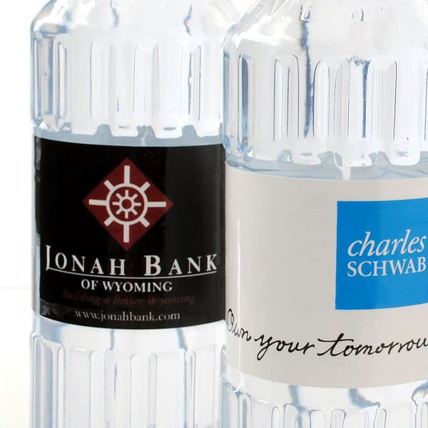 Logo bottled water for banks and financial businesses