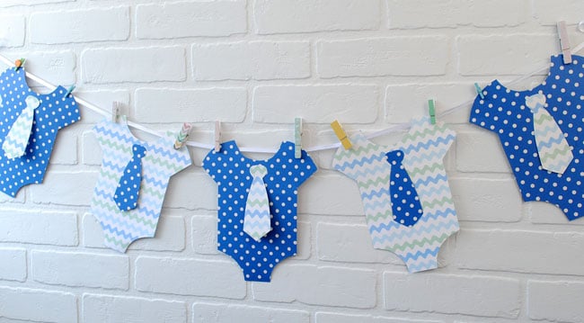 eight examples of baby shower themes with free onesie