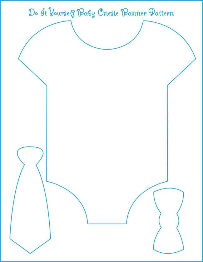 Free Downloadable Baby Onesie Banner Template