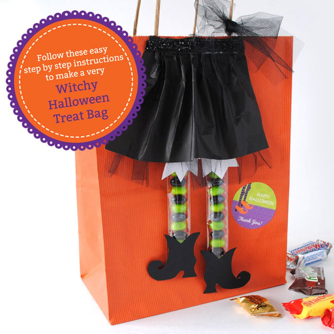 Make this very witchy Halloween treat bag