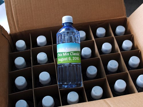 Private label water for a Golf Tournament