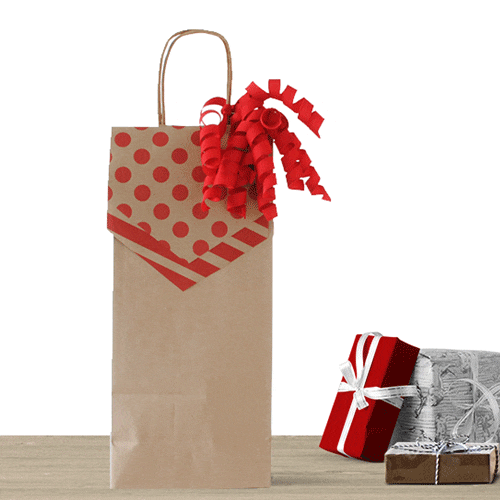 Make a last minute holiday gift wine gift bag