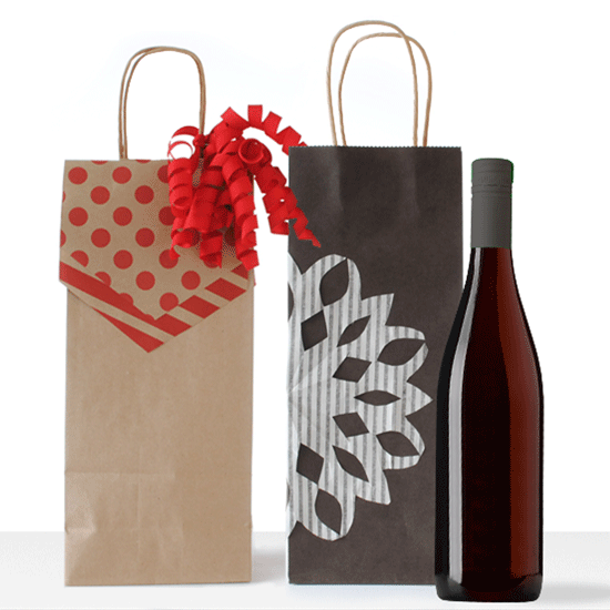 Last Minute Holiday Wine Gift Bags