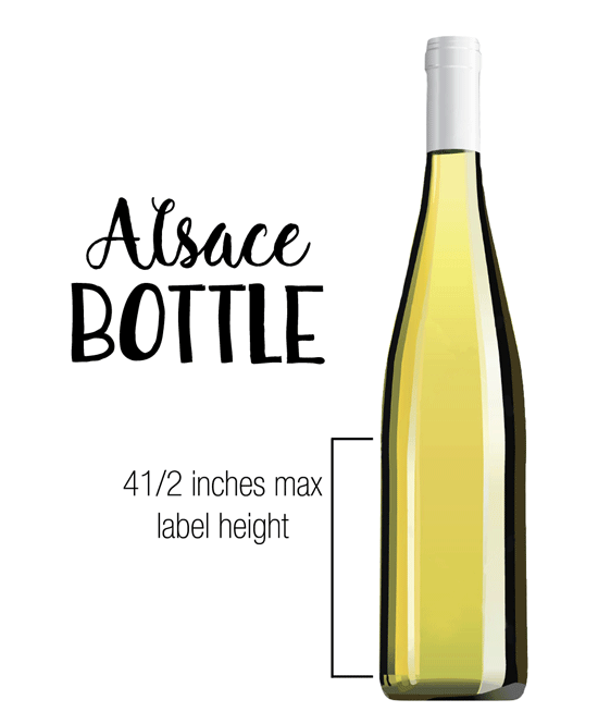 Choose a wine label for this wine bottle shape