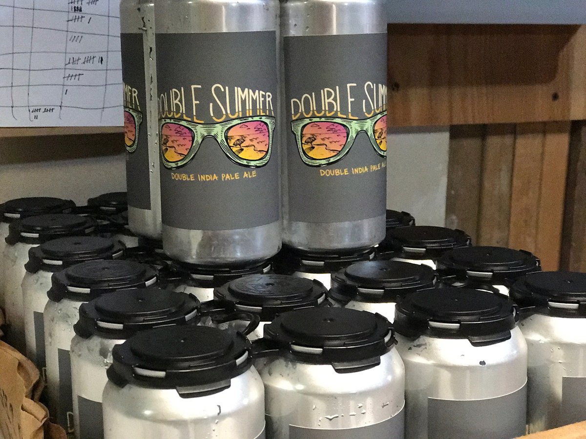 Custom beer can labels made by Vitamin Sea Brewing