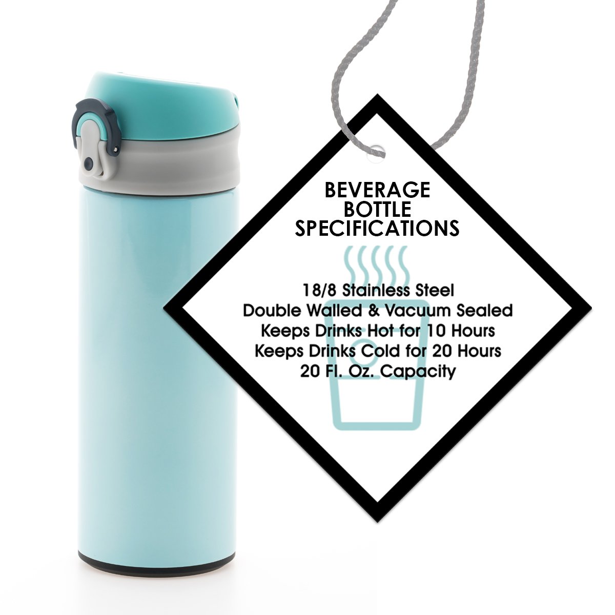 Hang tag for product specifications. Create one online using our online design studio