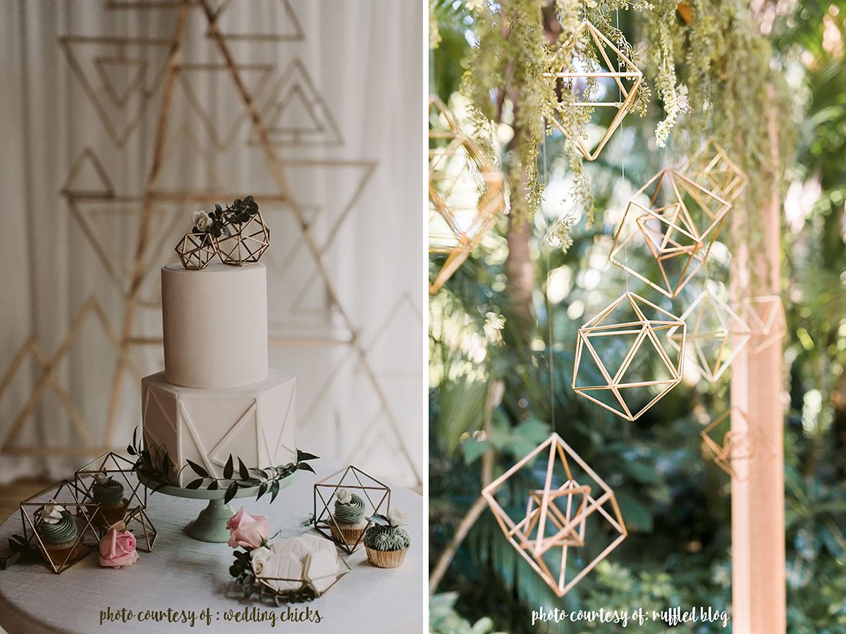 More inspiration for your modern wedding theme!
