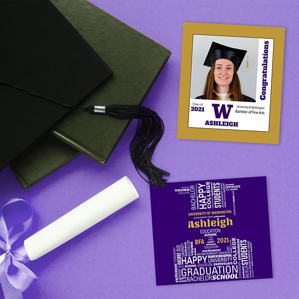 Make personalized graduation wine labels and graduation beer labels. Great adult party favors. Waterproof, self-adhesive, and ready to add to your bottles.