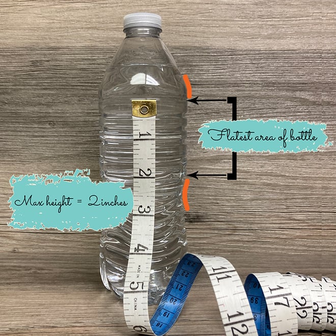 How to measure a bottle for fitting a custom label.