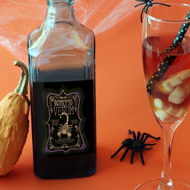 FREE – Vintage Halloween Labels to Make Your Own Potion and Apothecary Bottles