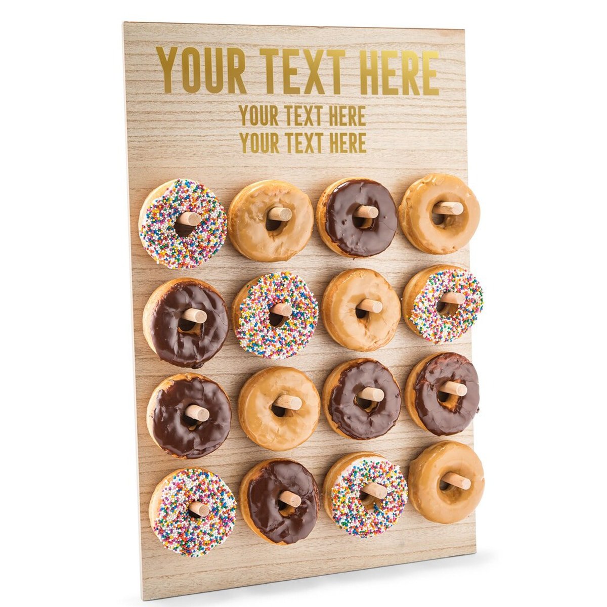 A custom donut wall for a party favor display found on Etsy.