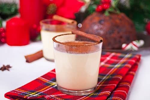 glass of coquito