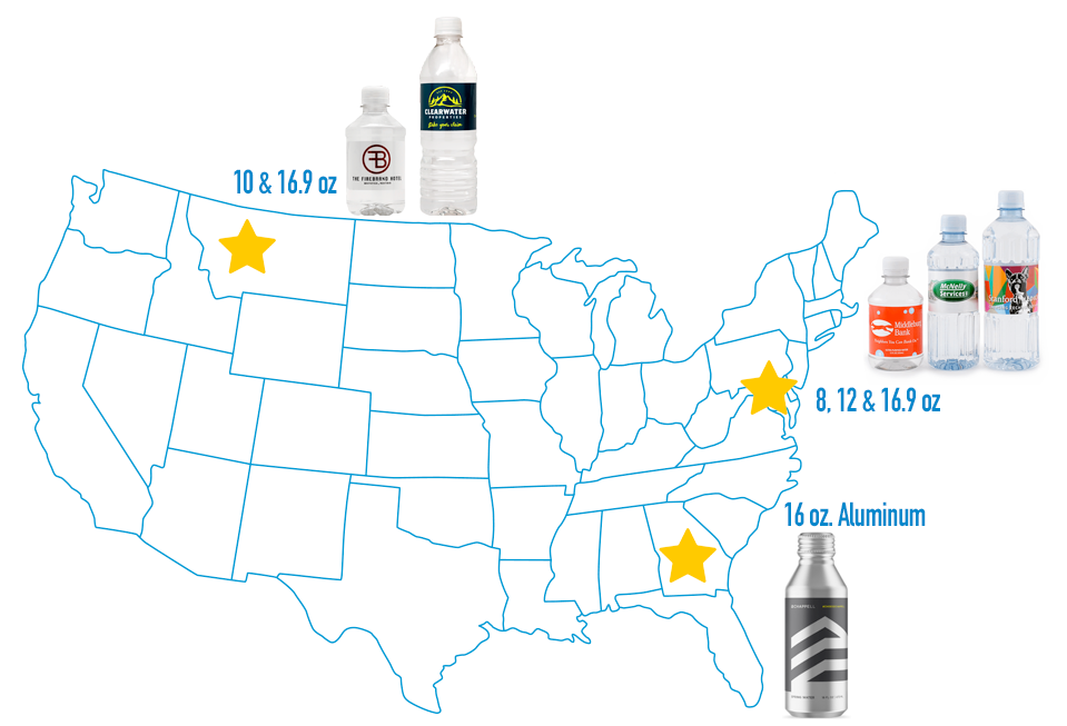 BottleYourBrand bottle production plants around the country