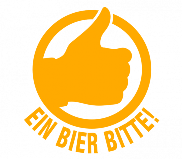 One Beer Please In German Beer Label