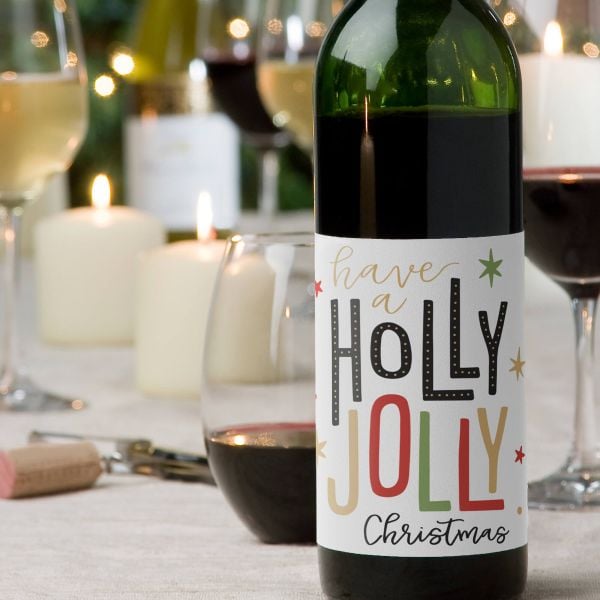 Christmas Holly Water Bottle Label – Greengate Images