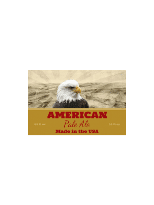 American Eagle Growler Label