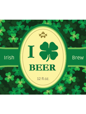Coming up Clover Beer Label