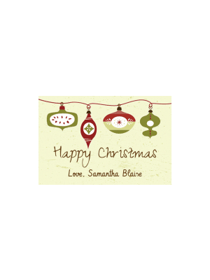 Holiday Lights Gift Tag Sticker