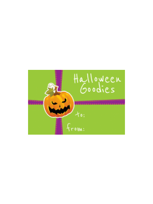 Halloween Goodies Gift Tag Sticker
