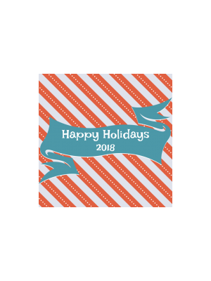 Holiday Banner Square Sticker