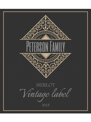 Vintage Wine Label
