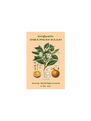 Orangecello Botanica Food Label
