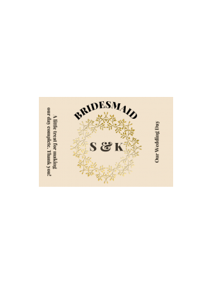 Bride's Treat Mini Champagne Labels