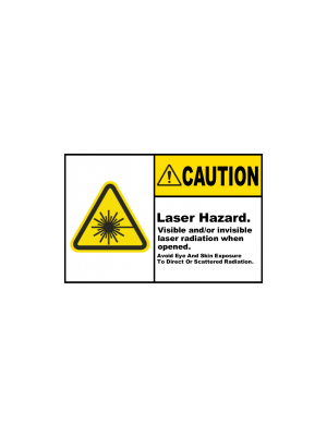 Laser Hazard Avoid Eye Exposure Safety Label