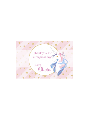 Unicorn Wishes Gift Tag Sticker