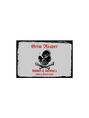Grim Reaper Mini Liquor Labels