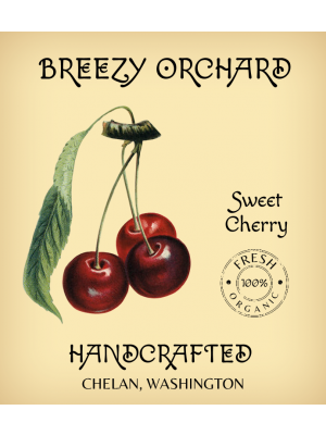 Handcrafted Cherry Wine Label