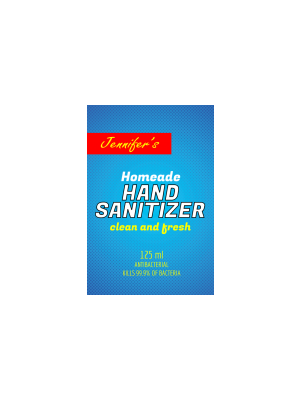 Hand Sanitizer Rectangle Sticker