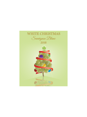 White Christmas Wine Label