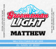 Groomsman Light Beer Beer Label