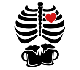Halloween Ribcage With Heart