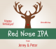 Red Nose Beer Label