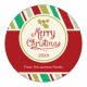 Christmas Holly Circle Sticker