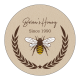 Honey Gold Circle Sticker